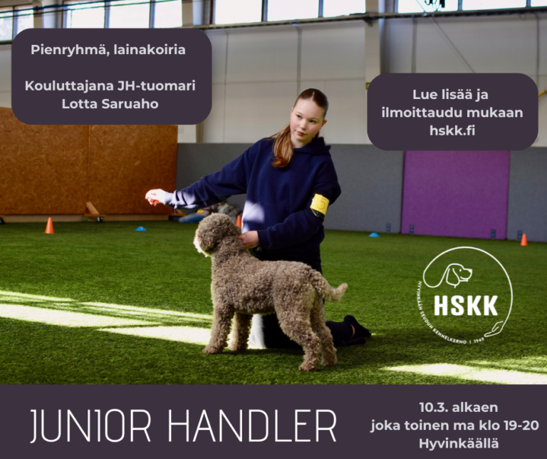 Junior Handler treenit ma 10.3. alkaen